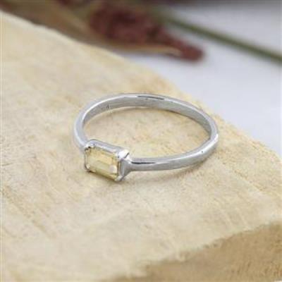 Natural Gemstone Dainty Handmade Sterling Silver Ring Bulk Jewelry