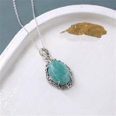 Vintage 925 sterling Silver Filigree Women Pendant Necklace Jewelry Distributor
