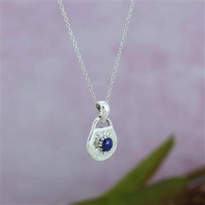 925 Sterling Silver Sun Design Dainty Lock Pendant Jewelry