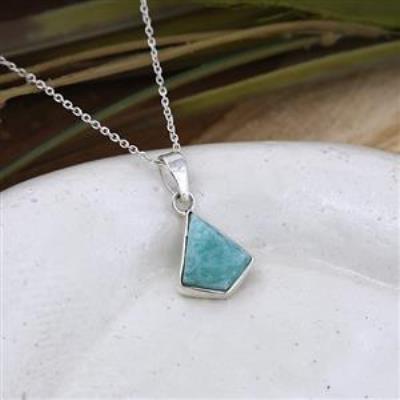 Buy Unique 925 Sterling Silver Rhombus Shaped Pendant Necklaces Jewellery