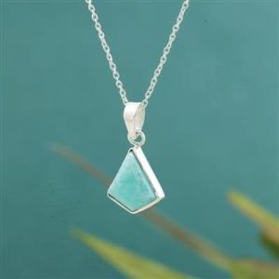 Buy Unique 925 Sterling Silver Rhombus Shaped Pendant Necklaces Jewellery