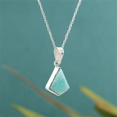 Buy Unique 925 Sterling Silver Rhombus Shaped Pendant Necklaces Jewellery