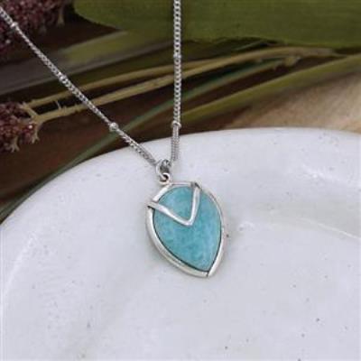 Everyday wear 925 Sterling Silver Tear Drop Pendant Necklace Jewelry