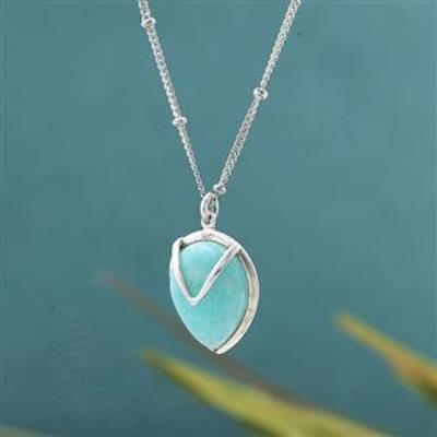 Everyday wear 925 Sterling Silver Tear Drop Pendant Necklace Jewelry