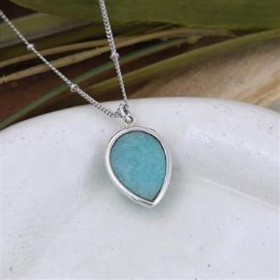 Everyday wear 925 Sterling Silver Tear Drop Pendant Necklace Jewelry