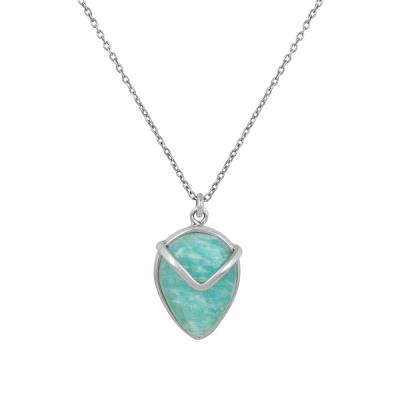 Everyday wear 925 Sterling Silver Tear Drop Pendant Necklace Jewelry