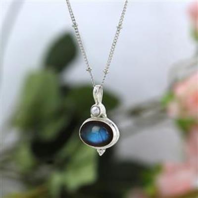 Natural Double Gemstone Nature Inspired Handmade Pendants Jewellery