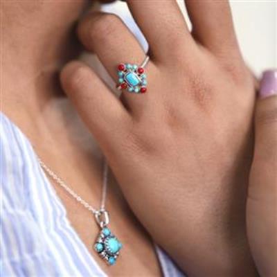 925 Sterling Silver Multi Stone Twist Band Ring Fine Jewelry