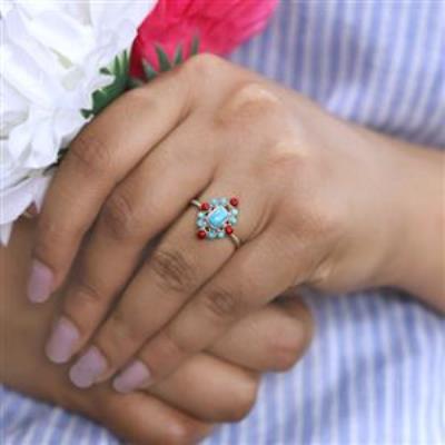 925 Sterling Silver Multi Stone Twist Band Ring Fine Jewelry