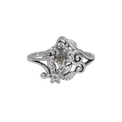 Sterling Silver Handmade Two Stone Filigree Ring Fine Jewelry