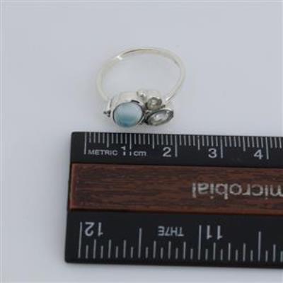 Multi Stone Sterling Silver Band Ring Fine Jewelry Exporter