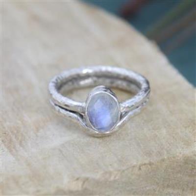 Oval 925 Sterling Silver Double Band 925 Sterling Silver Ring Handmade Jewelry
