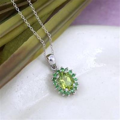 925 Sterling Silver Flower Design Necklace Handmade Jewelry