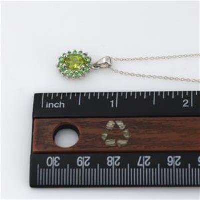 925 Sterling Silver Flower Design Necklace Handmade Jewelry