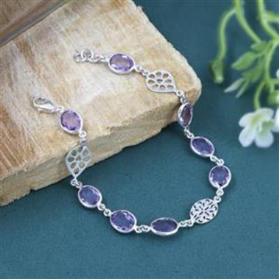 925 Sterling Silver Filigree Bracelet Handmade Fine Jewellery