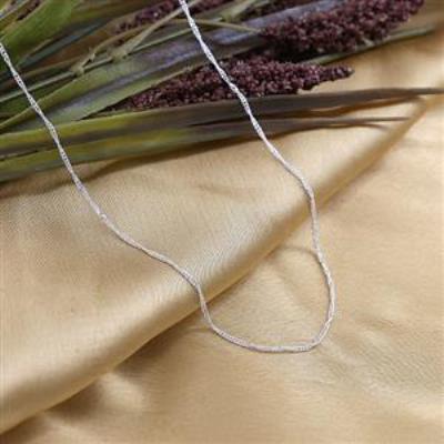 Stylish 925 Sterling Silver Delicate Rope Chain Fine Jewelry
