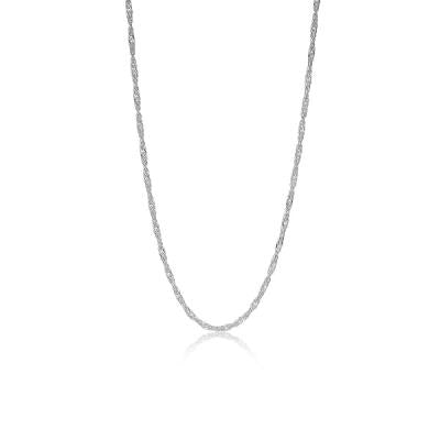 Stylish 925 Sterling Silver Delicate Rope Chain Fine Jewelry