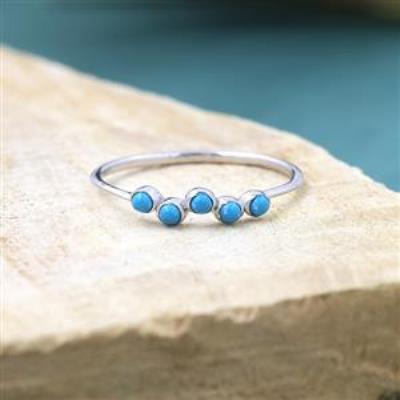 925 Sterling Silver Wave Minimalistic Delicate Band Ring Jewelry