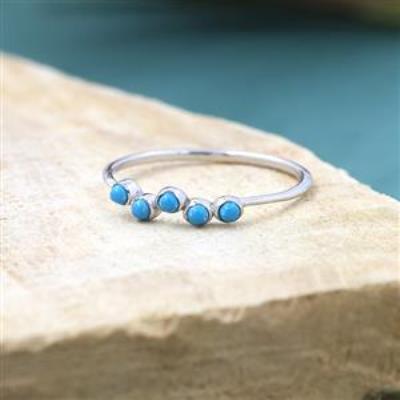 925 Sterling Silver Wave Minimalistic Delicate Band Ring Jewelry