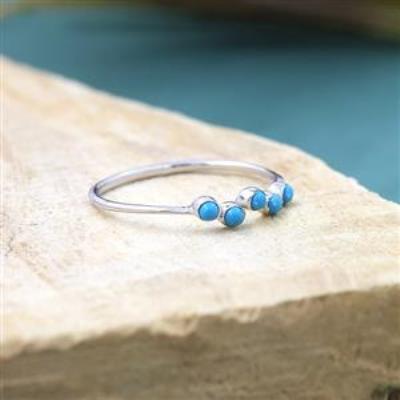 925 Sterling Silver Wave Minimalistic Delicate Band Ring Jewelry