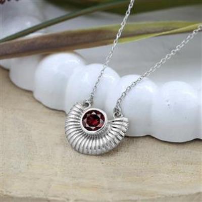 925 Sterling Silver Designer Red Garnet Gemstone Necklace Bulk Fine Jewellery