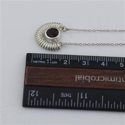 925 Sterling Silver Designer Red Garnet Gemstone Necklace Bulk Fine Jewellery