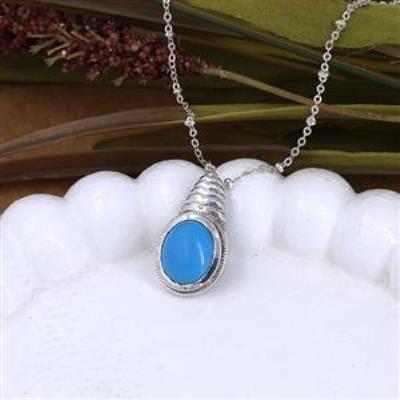 925 Sterling Silver Genuine Gemstone Designer Necklace Women Jewelry