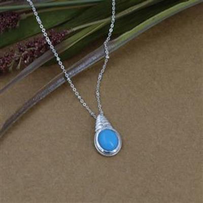 925 Sterling Silver Genuine Gemstone Designer Necklace Women Jewelry