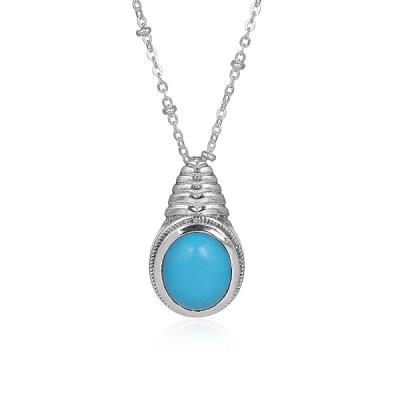 925 Sterling Silver Genuine Gemstone Designer Necklace Women Jewelry