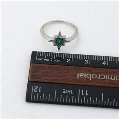 Sterling Silver North Star Handmade Oval Gemstone Band Ring Bulk Jewellery