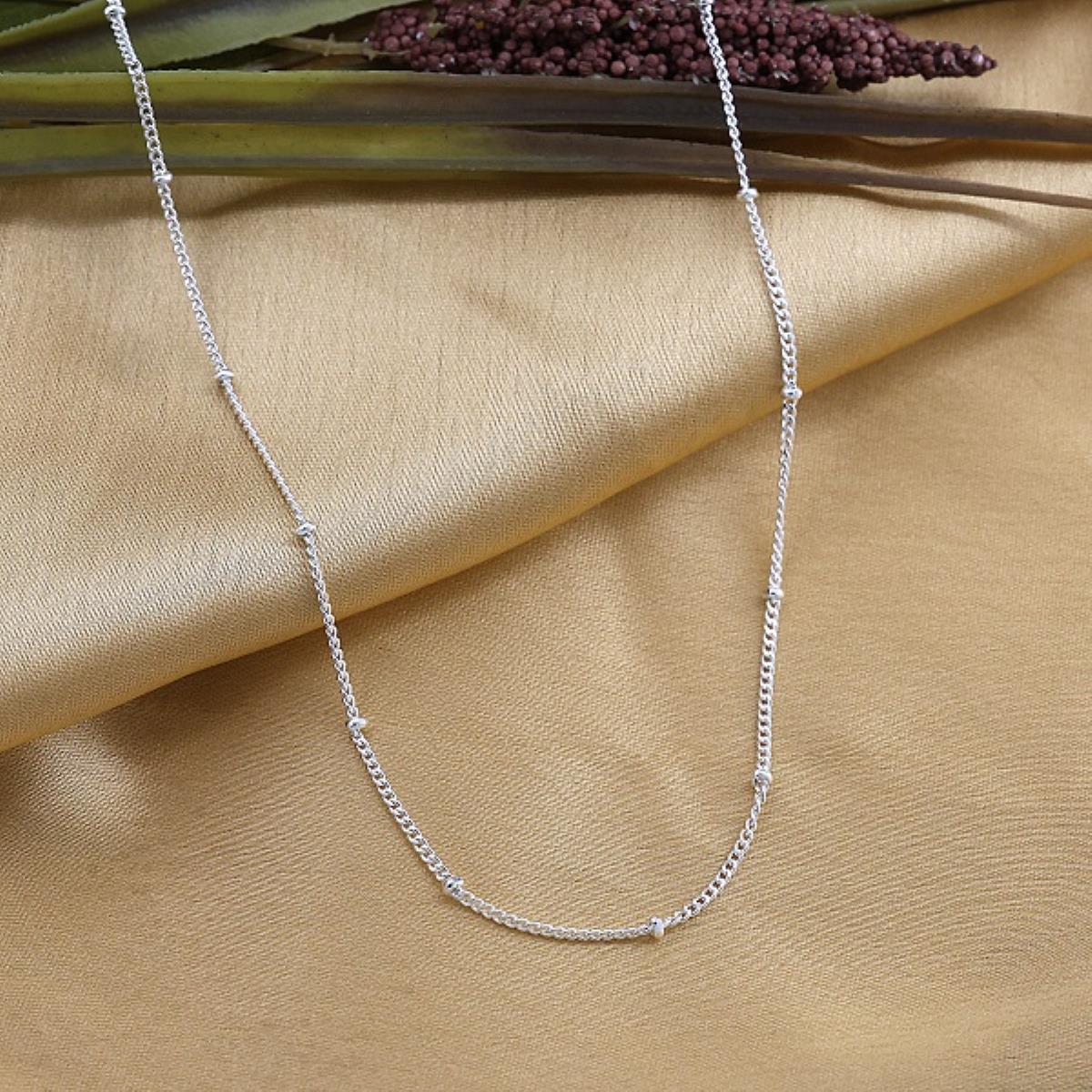 925 Sterling Silver Unique Box Ball Chain Fine Jewelry