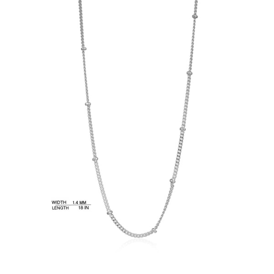 925 Sterling Silver Unique Box Ball Chain Fine Jewelry
