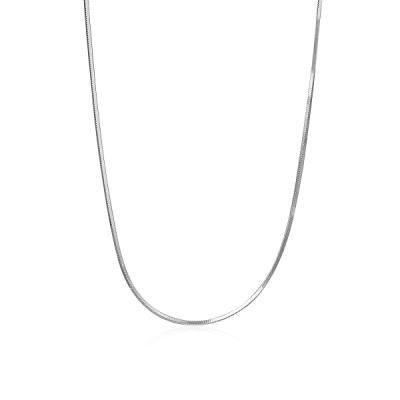Pure 925 Sterling Silver Long Snake Chain Necklace Fine Jewellery