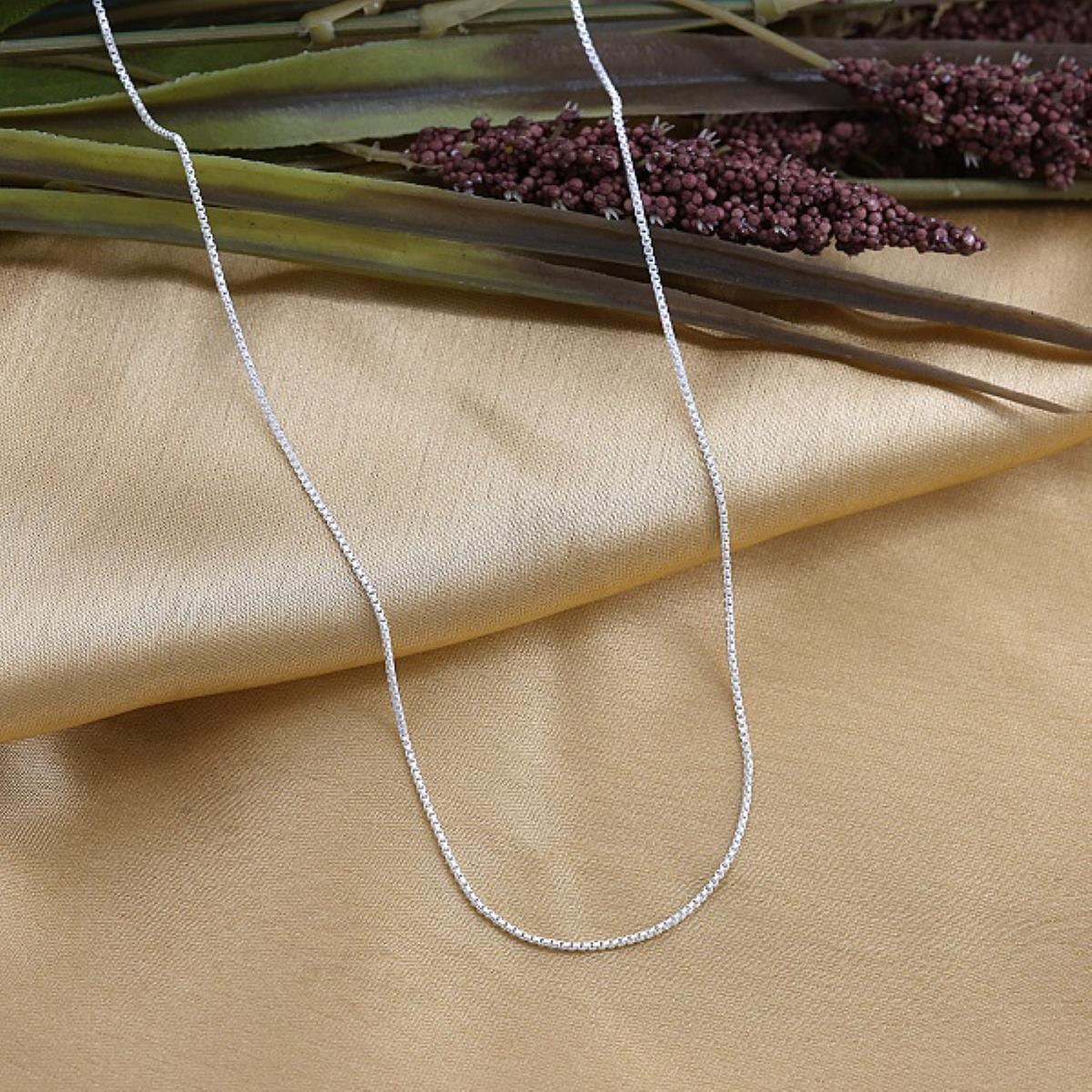 Preciously 925 Sterling Silver Venetian Box Chain For Pendant