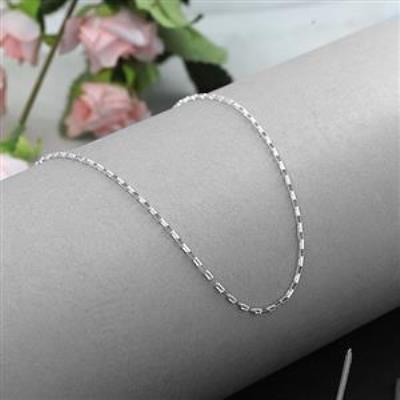 925 Sterling Silver Rectangle Link Box Chain Bulk Jewelry