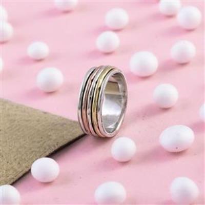 3 Tone 925 Sterling Silver Handmade Wholesale Spinner