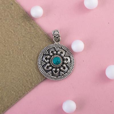 Vintage Look Sterling Silver Turquoise Earring Jewelry