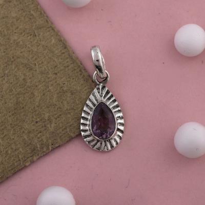 Amethyst Sterling Silver Pendant Gemstone Jewelery Suppliers