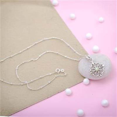 South West Sterling Silver Chrysoprase Pendant