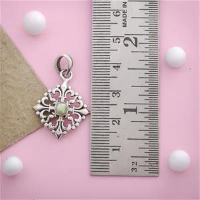 South West Sterling Silver Chrysoprase Pendant