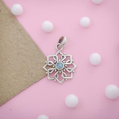 Larimar Sterling Silver Pendant Wholesale Gemstone Jewelry