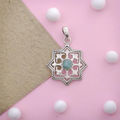 South West Amazonite Gemstone Silver Pendant Jewelry
