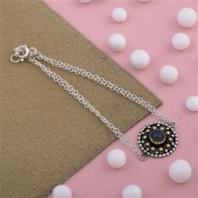 Rawa work Sterling Silver Labradorite Necklace