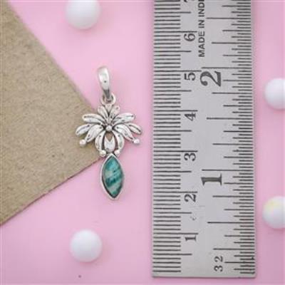 New Arrival Malachite Gemstone Silver Pendant Online Gemstone Jewelery