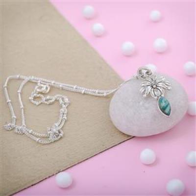 New Arrival Malachite Gemstone Silver Pendant Online Gemstone Jewelery