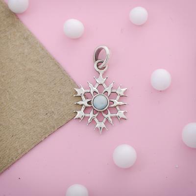 Larimar Gemstone Sterling Silver Pendant Wholesale Jewelry