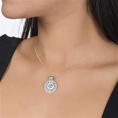 Moonstone Cabochon Pendant Sterling Silver