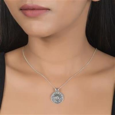 Moonstone Cabochon Pendant Sterling Silver