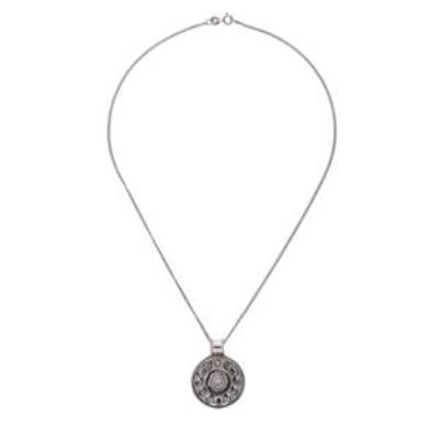Moonstone Cabochon Pendant Sterling Silver