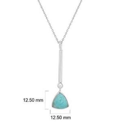 925 Silver Amazonite Necklace jewelry wholesale supplier